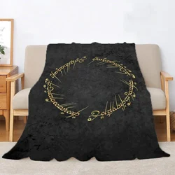 The Lord of the Rings coperta in pile per la decorazione del divano coperte da letto King Size Home Interior Plaid lavorato a maglia biancheria da letto di lusso