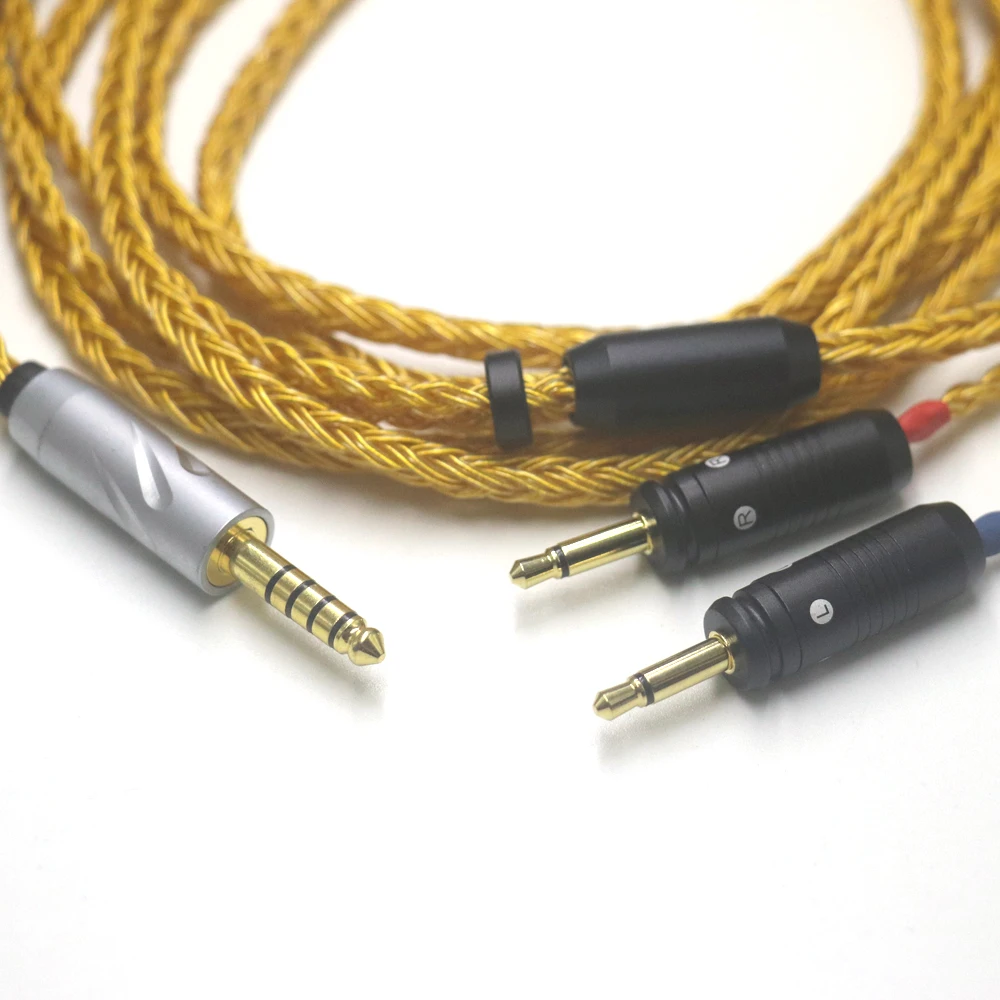 16 Core 99% 24k مطلية بالذهب Occ سماعة كابل ل البؤري واضح Elear Elex Elegia Stellia Celestee Radiance سماعة الرأس