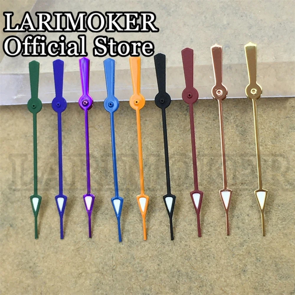 LARIMOKER silver watch hand accessories luminous with gold green blue orange black purple red second hand forNH35 PT5000movement