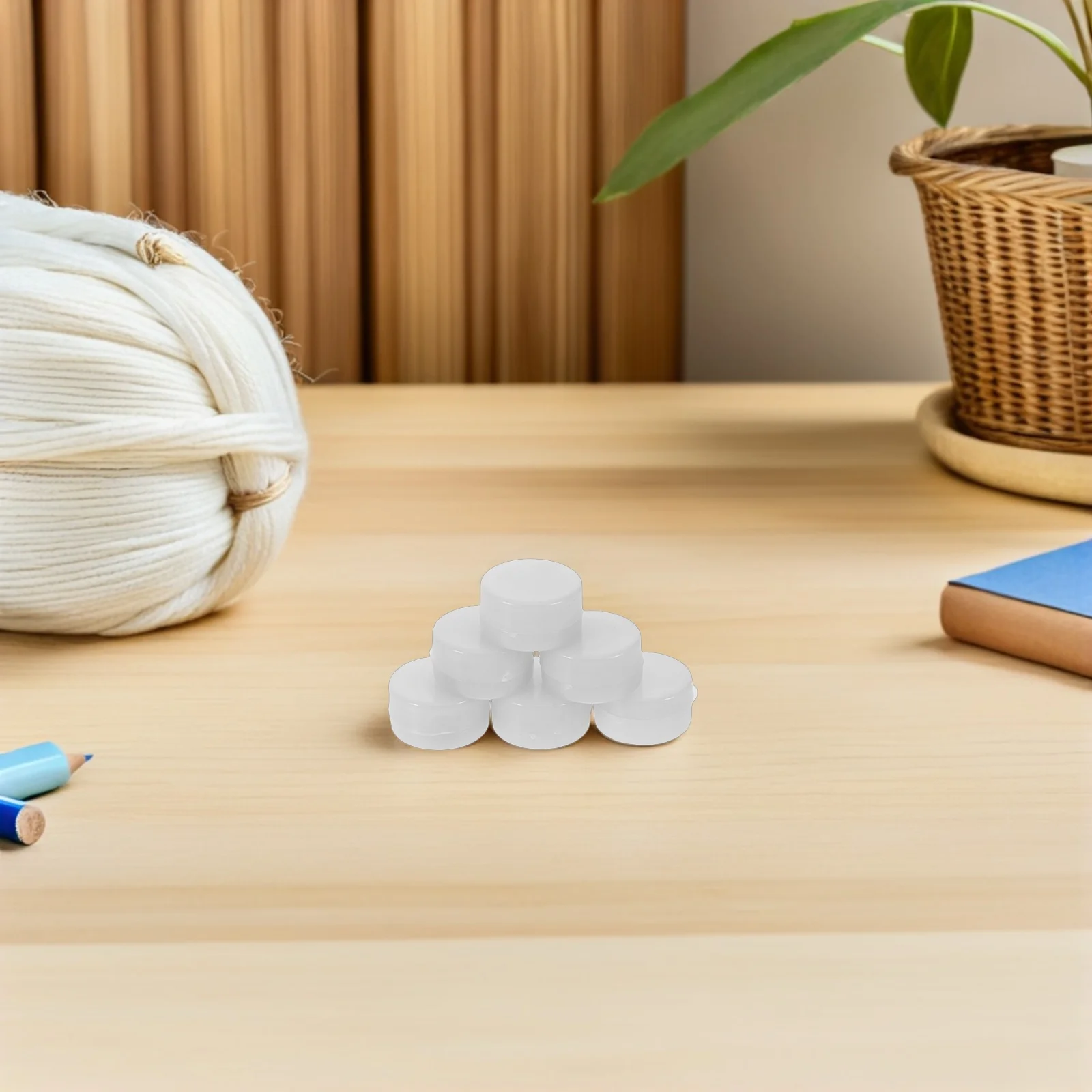 20 piezas insertos de sonajero para bebé, piezas de repuesto para fabricante de ruido de plástico plano seguro, desarrollo sensorial de agitación infantil DIY