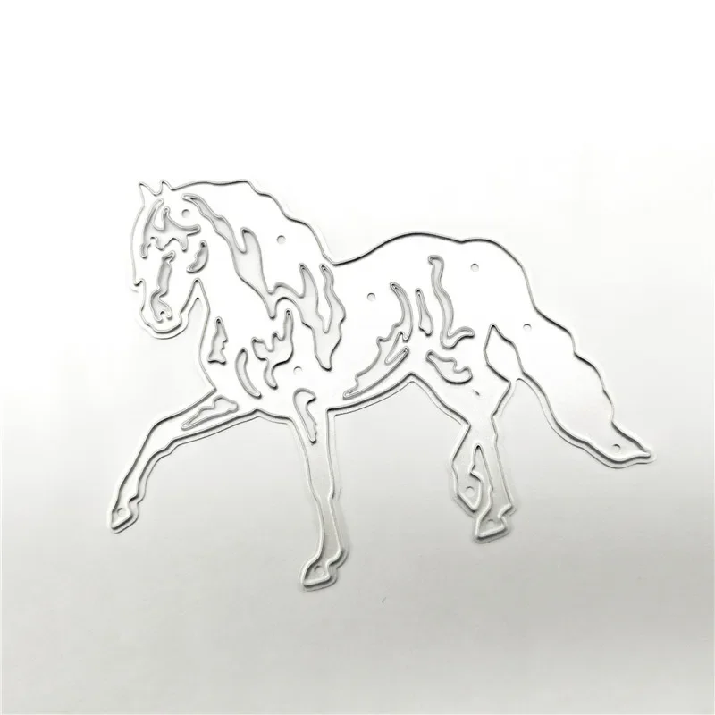 DIY Horse Scrapbooking Metal Cutting Dies Embossed Carbon Steel Paper Etching Stencil