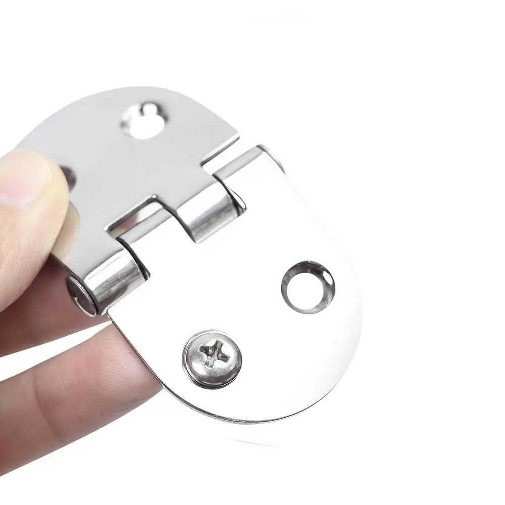 2Pcs Stainless Steel Heavy Duty Hatch Casting Hinge Corrosion Resistance Thickness Boat Hinge Easy Installation Rust-proof