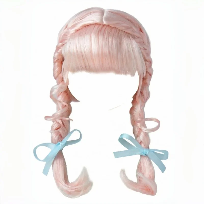 

JD624 5-6 дюймов 6-7 дюймов Сложные двойные французские косы из синтетического мохера, парики для кукол BJD, аксессуары для кукол 1/8 1/6 OB11 YOSD