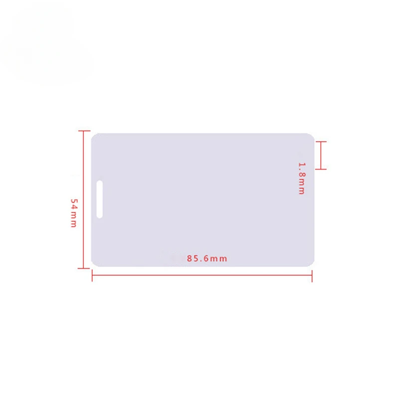 Imagem -03 - Rfid Clamshell Proximidade Cartão Grosso Cartão Branco Puro Hid Prox ii T5577 125khz Pcs