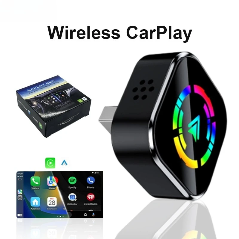 

Wireless CarPlay Apapter USB CarPlay & Android Auto Smart Mini Box,WiFi Fast Connect,Intelligent Systems For VW Toyota Ford Benz