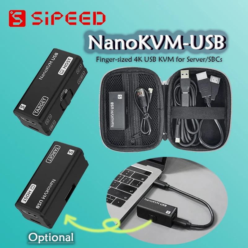 

NanoKVM USB Operationsand Multi-device Remote Control Operation And Maintenance Server Finger-sized 4K USB KVM for Server/SBCs