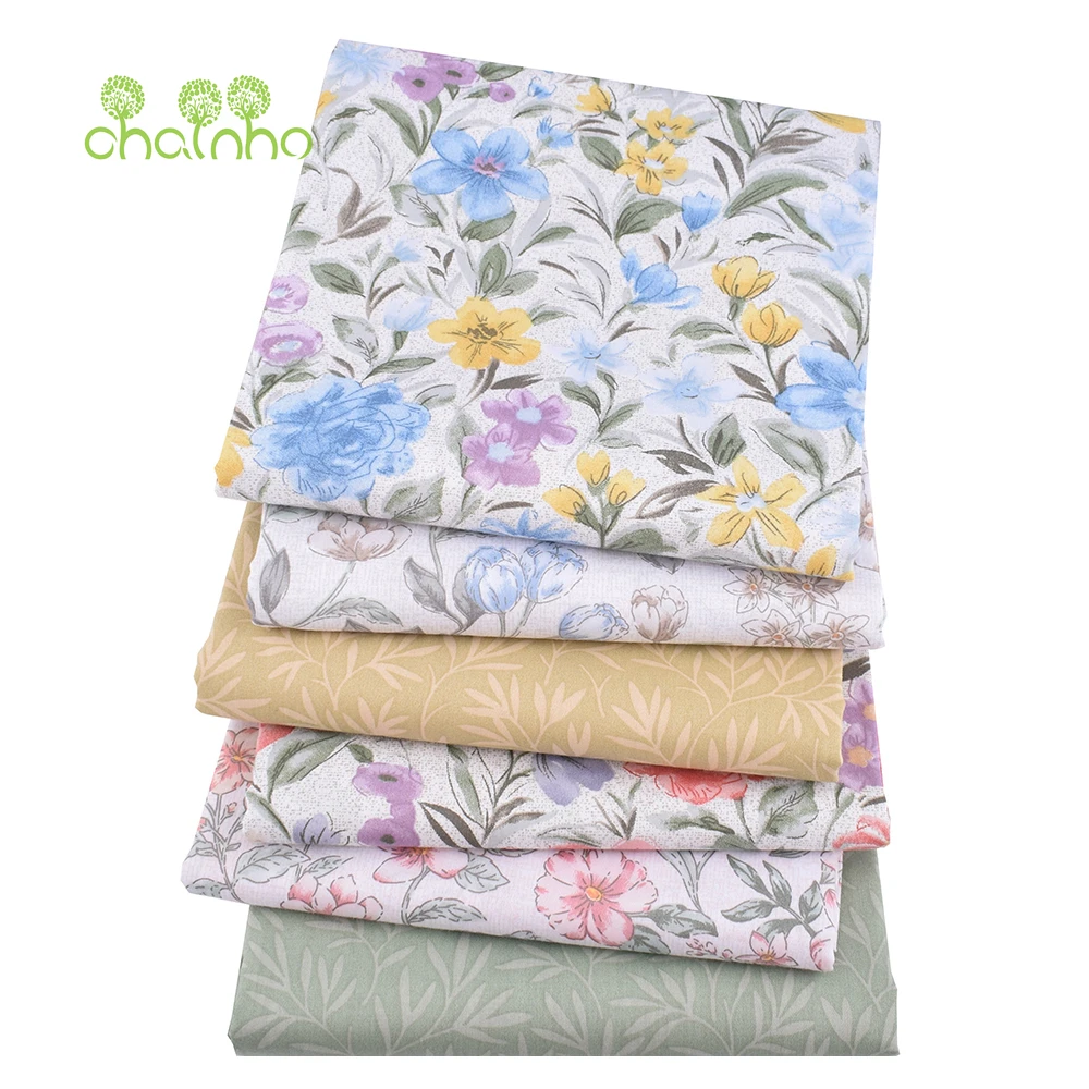 

Flower Leaves Series,Printed Twill Cotton Fabric,DIY Sewing Quilting Home Textiles Material For Baby Children's Bedding&Garments