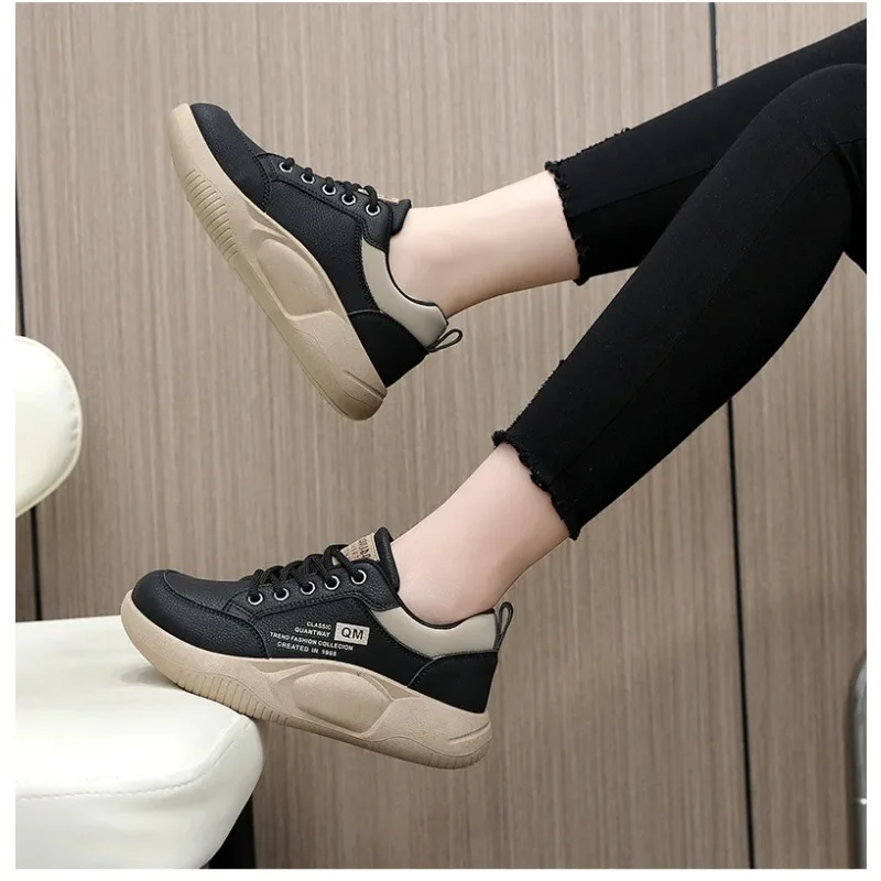

Sports Shoes Women's Shoes Student Street Casual Board New Women Shoes 2026 Spring Thick Sole Elevated
