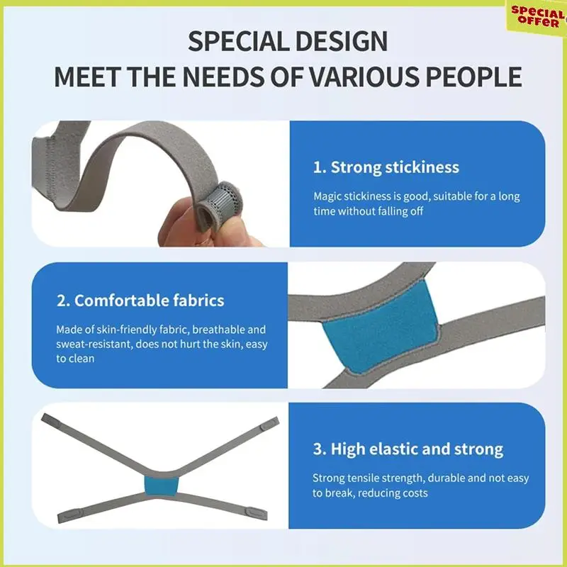 

A34R, 3-пакетный головной убор CPAP, сменный головной убор Air Fit F30i для Airfit F30i-аксессуары CPAP, ремни