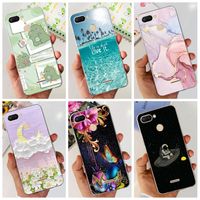 For Cover Xiaomi Redmi 6 Phone Case Fashion Marble Butterfly Soft Silicone Back Cover For Xiomi Redmi 6 6A Redmi6 Redmi6a Fundas