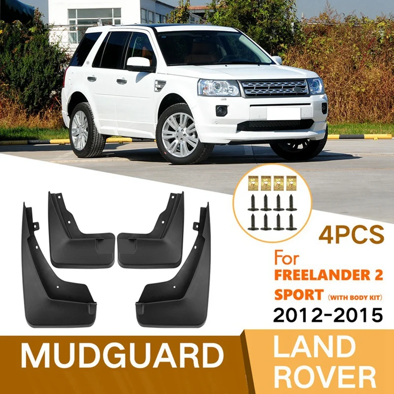 Car Mud Flaps Fender Mud Guard Flap Splash Flaps Accessories For Land Rover Freelander 2 Sport 2012-2015