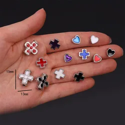 10 Pieces/New Jewelry Virgin Mary Big Hole Beads Cross Big Hole Bead Connectors Made Catholic Jewelry