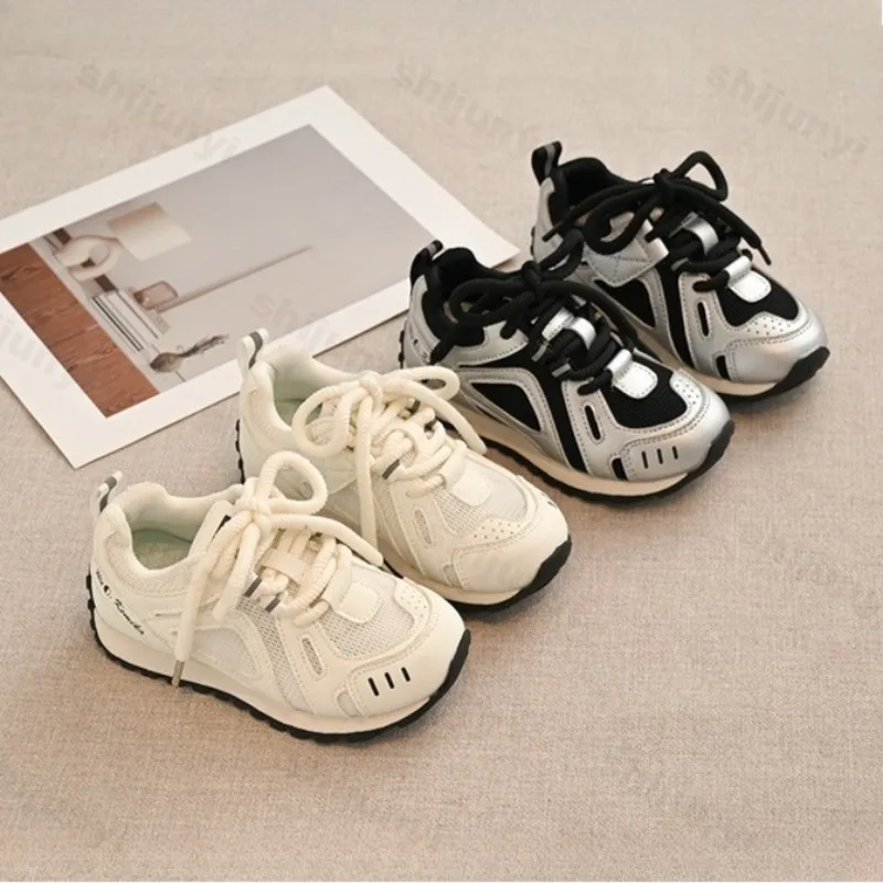 الأطفال تنفس شبكة منخفضة أعلى أحذية رياضية غير رسمية 2025 الخريف جديد الصبي موضة الاتجاه تنوعا مريحة عدم الانزلاق أحذية رياضية #3