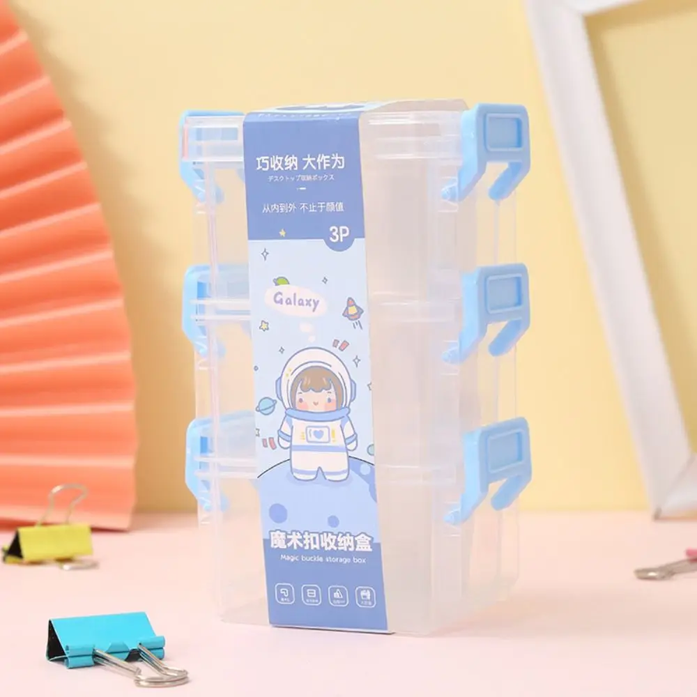 Transparent Office Supplies Waterproof Trivia Parts Tool Mini Desktop Storage Box Sundries Storage Box Nails Clips Organizer