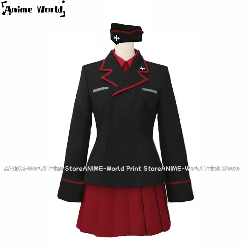 

《Нестандартный размер》Унисекс для косплея GIRLS Und PANZER, костюм Nishisumi Maho, школьная форма