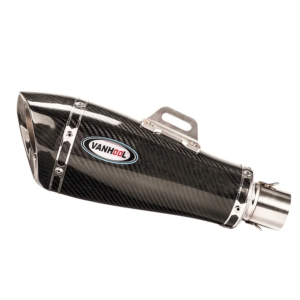 

STLF Universal Titanium Carbon Fibre Stainless Steel Motorcycle Exhaust Muffler Exhaust Pipe Motorcycle Parts