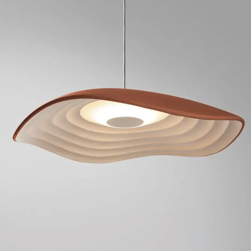 

SANDYHA Vintage Resin Leaf Pendant Lights for Living Dining Room Ceiling Chandeliers Modern Hanging Lamps Natural Leaf Design