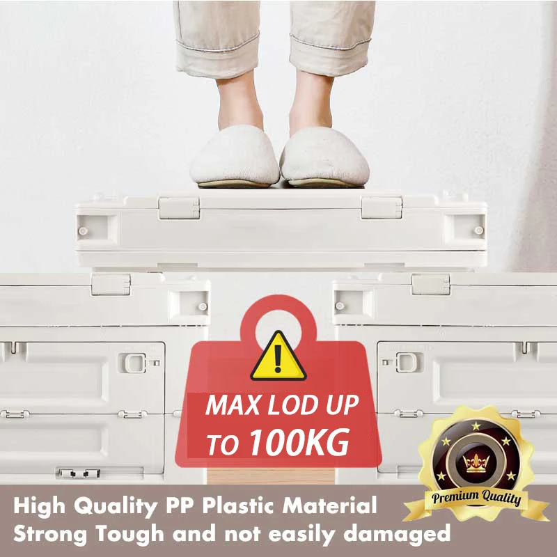 65L PP Folding Storage Box Car Camping Folding Box Car Travel Military Gadget Camping Equipment Outdoor Accessories view 2