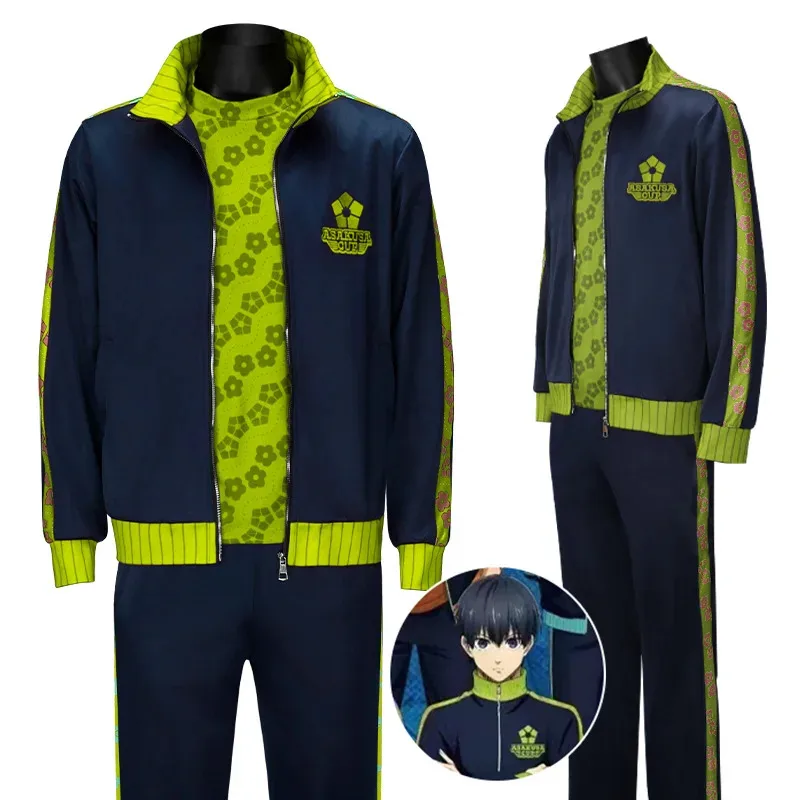 Anime BlueLock ASAKUSA CUP Isagi Yoichi conjunto de ropa deportiva Mikage Reo Bachira Meguru camiseta de fútbol Barou Shouei disfraces Cosplay