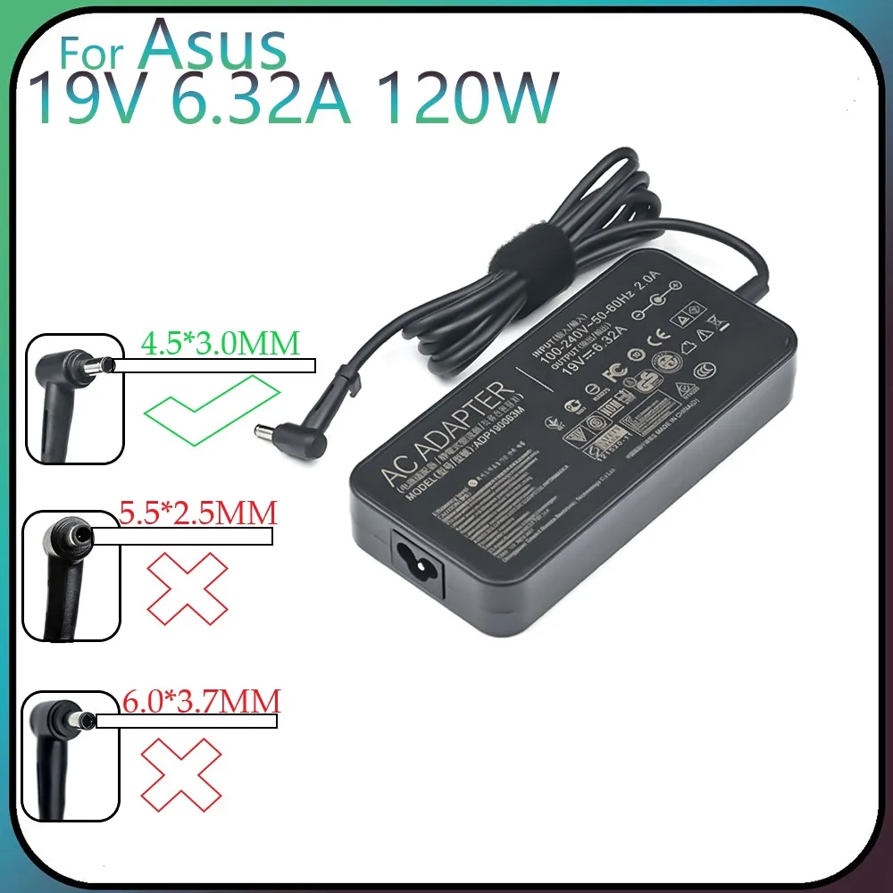 

19V 6.32A 120W 4.5x3.0mm PA-1121-28 AC Adapter Laptop Charger For Asus Zenbook UX Pro UX501VW UX501JW UX501V UX501J Chargeur