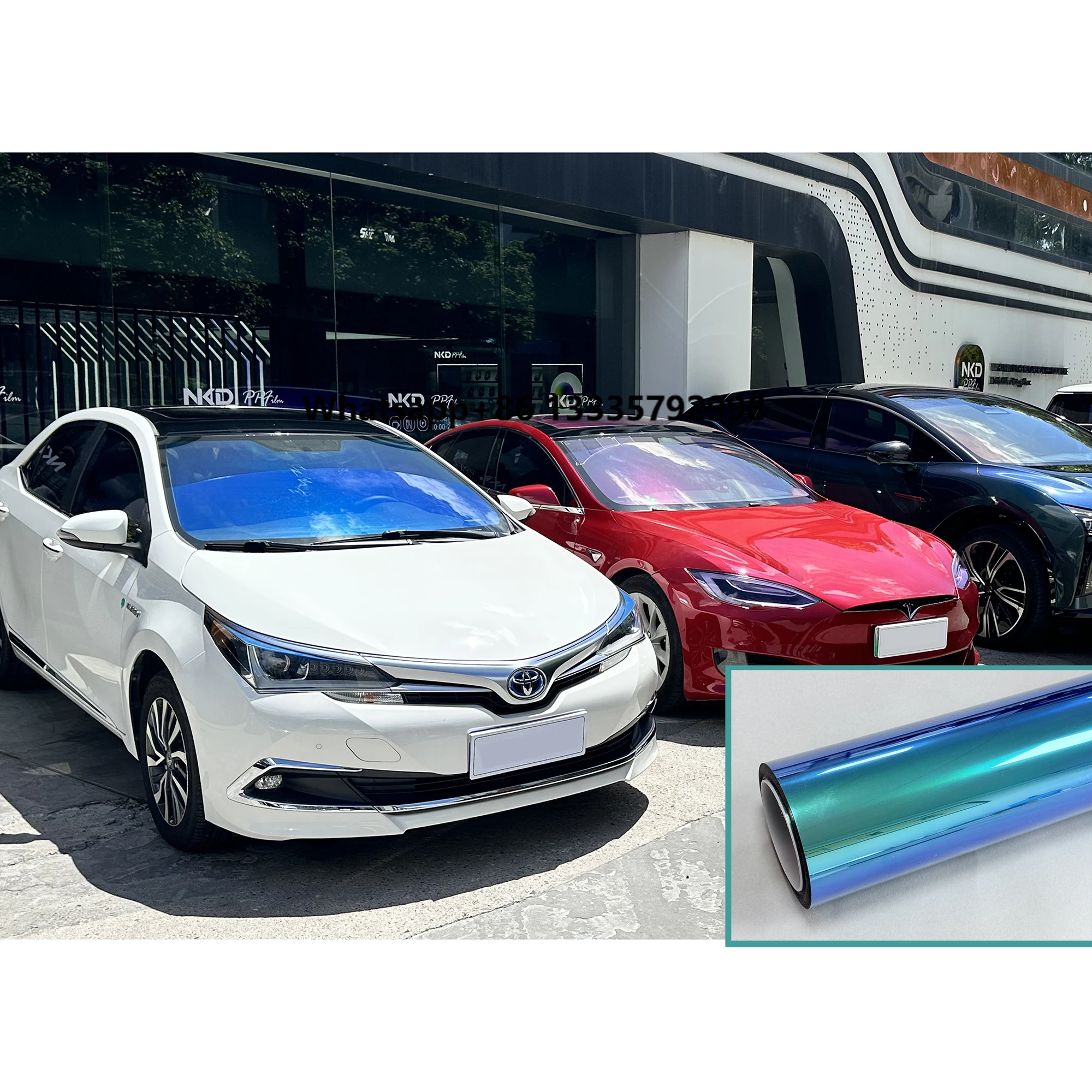 

Most Popular Chameleon Color Changing Car Window Film Cyan Light Dazzle & Rear Block PPF Window Tinting Self-Healing & UV Proof