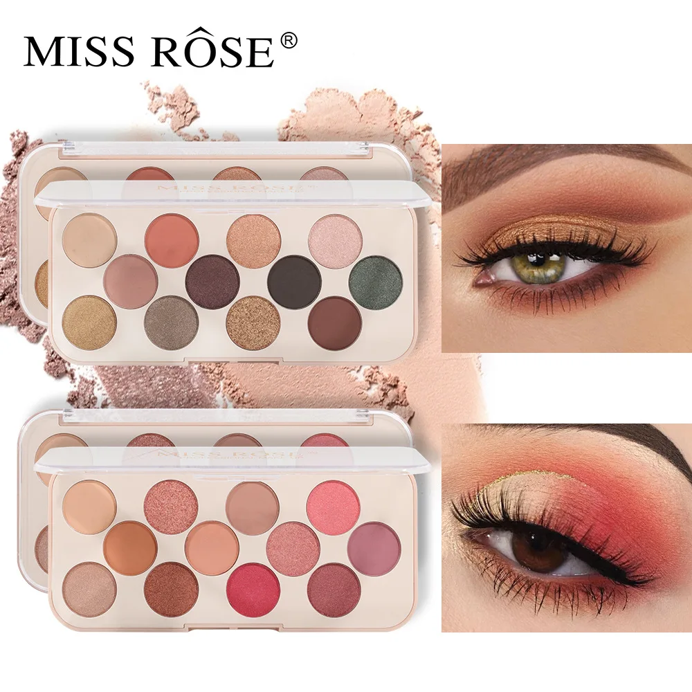 New multi-color matte eye shadow plate set makeup box durable and easy to color pearl eye shadow powder blusher plate portable g