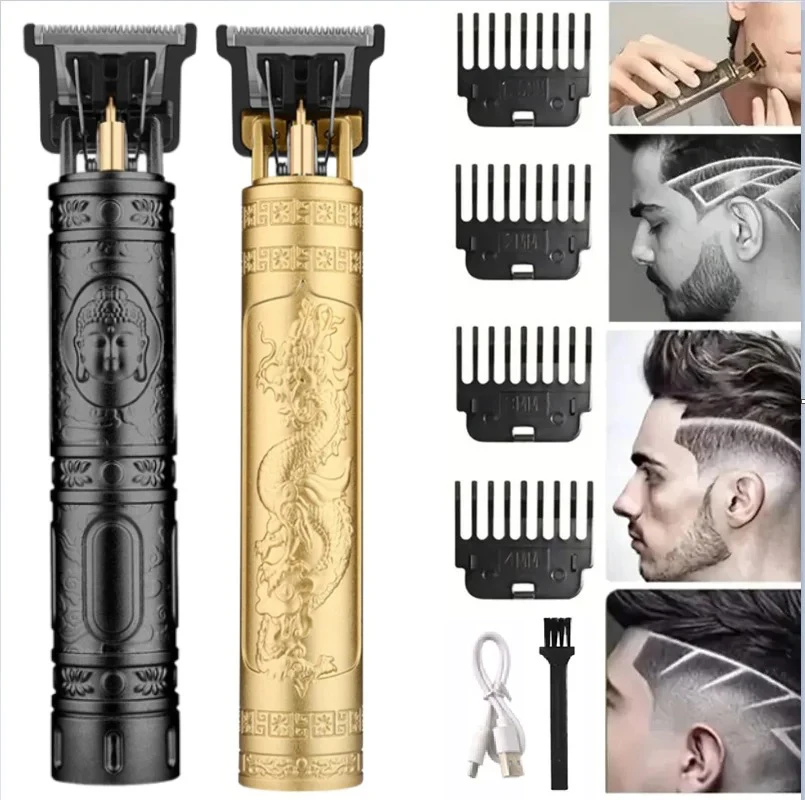 

Vintage Electric Shaver Barber Cordless Hair Cutting Machine USB Charging Hair Trimmer Portable Hair Clipper Suitable For Men