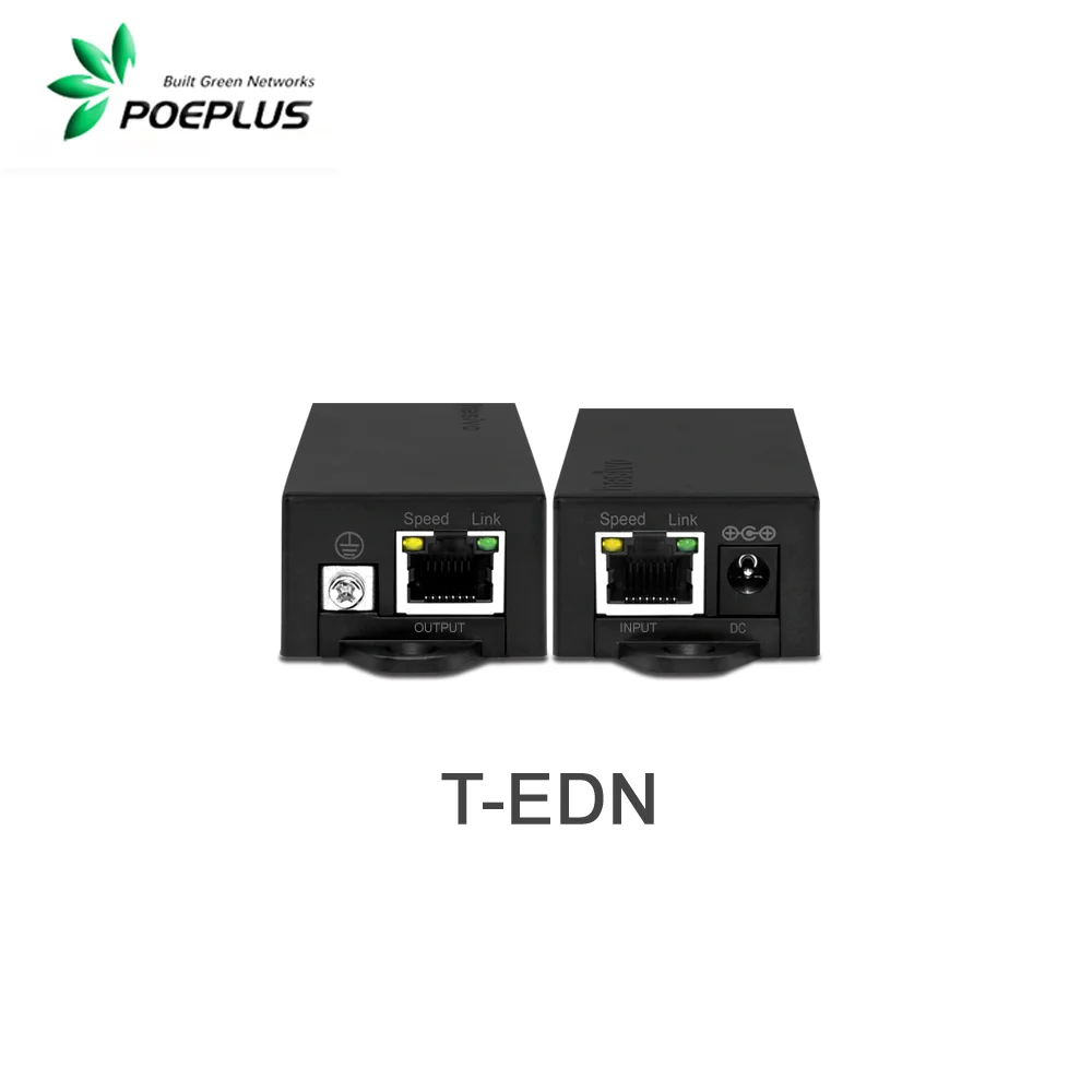 Extensor de rede 100M |   trabalho em par | max500m e extensão total de 800m para câmera IP