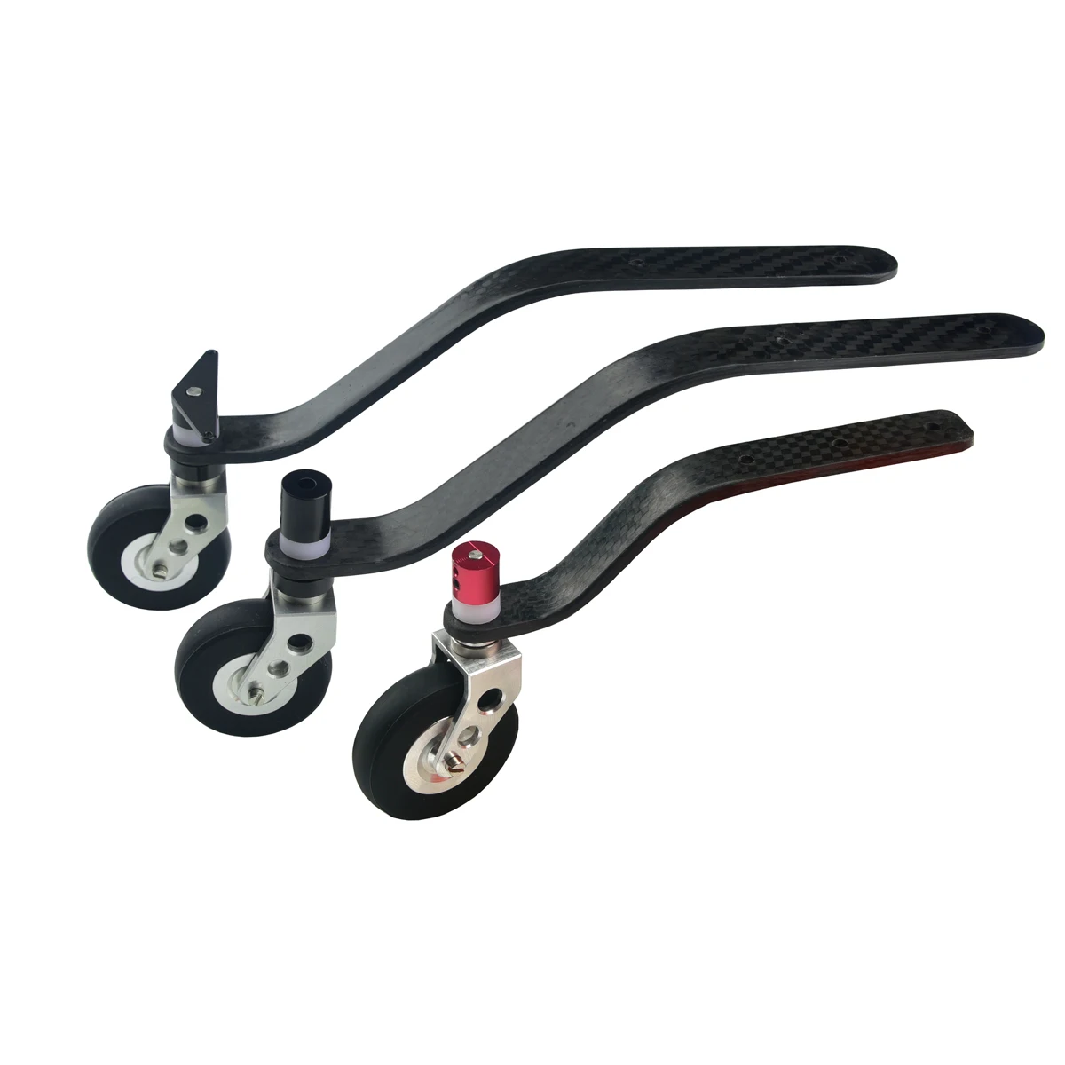 1 jeu de roues de remplacement pour train d'atterrissage en Fiber de carbone, 20CC/ 40CC/ 50CC/ 63CC/ 80CC/ 100CC, pour moteur à essence, avion RC