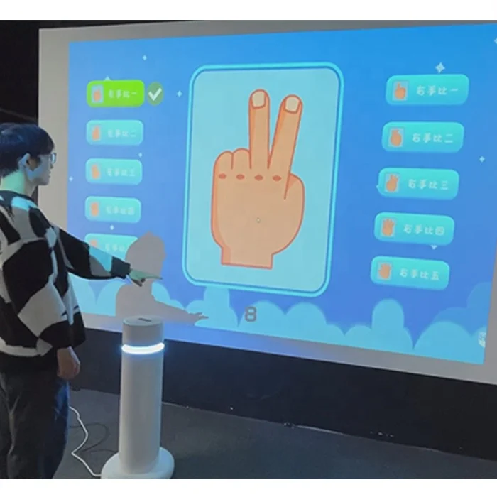 Hand-eye coordination interactive response games training reaction speed and finger virtual reality body movement gesture games
