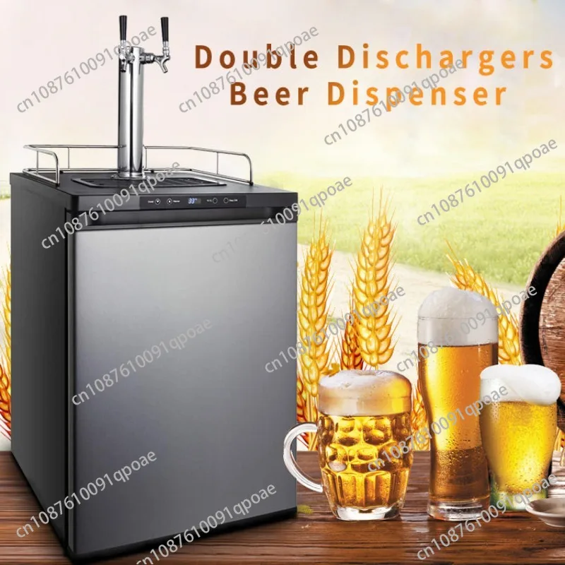 New Model Digital Color 2 Taps Stainless Steel Food Grade Beer Ball Lock Keg Kegerator Digital Bars Restaurants Party Events