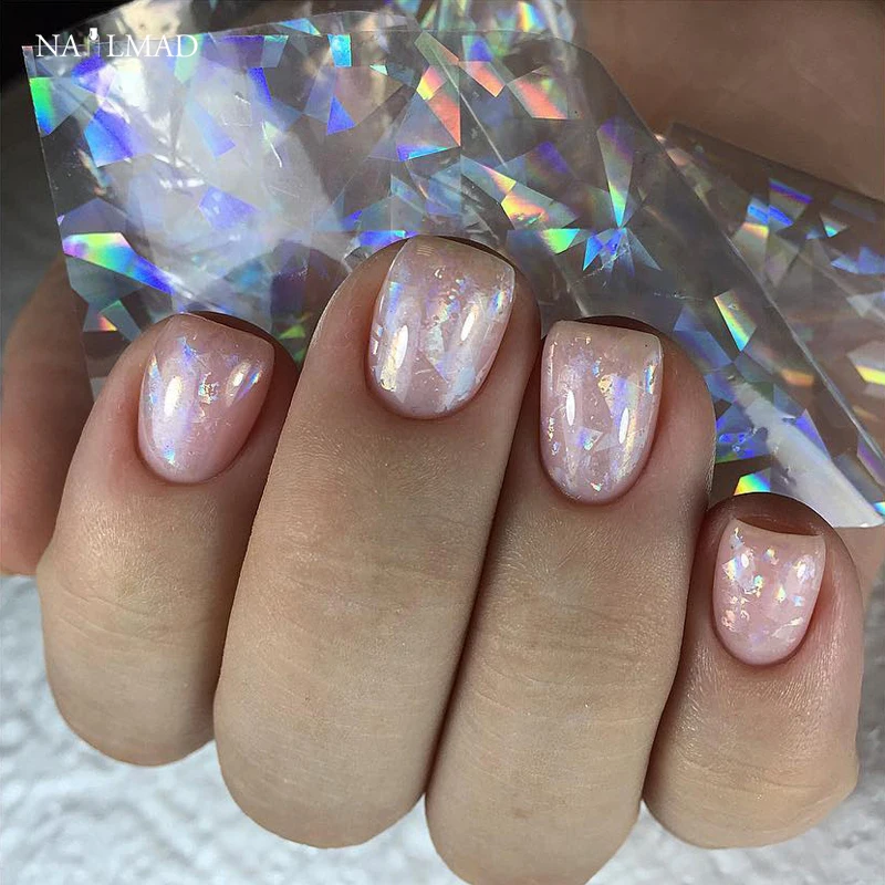 100*4cm Paper Sticker Foil Nial Beauty Decoration Tools Broken Glass Nail Art Sticker Transfer Foil
