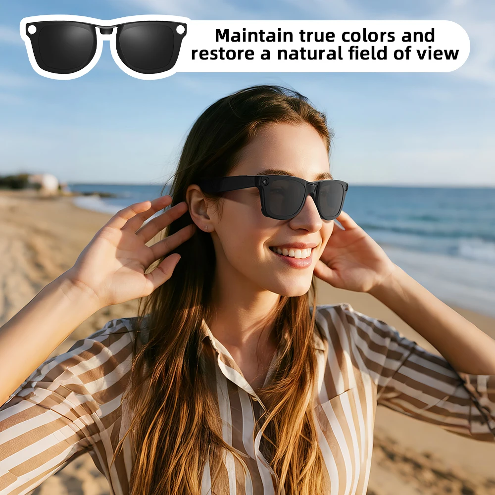 Hibloks Smart Glasses Clip For Ray-Ban Meta Wayfare & GEN2 RW4012/RW4008/RW4006 Smart Glasses Polarized Clip Sunglasses Lenses