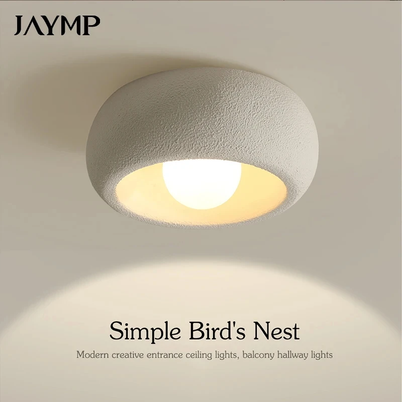 

Designer Bird's Nest Balcony LED Ceiling Lamp Modern Simple Hallway Entrance Corridor Aisle G9 Ceiling Light Home Decor Fixture