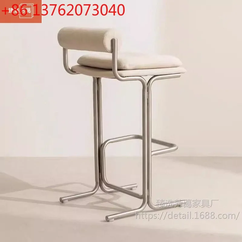 Gebrauchter Hochstuhl Designer Creative Bar High-End Island Barhocker aus Edelstahl