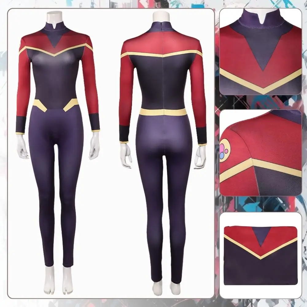 

Invincible Telia Cosplay Costume Jumpsuit For Adult Women Printed Bodysuit Roleplay Fantasia Outfits Halloween Carnival Suit