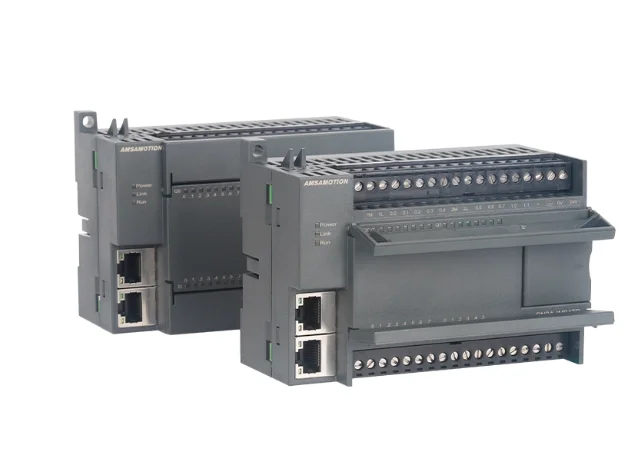 Amsamotion EtherNet/IP Remote Distributed IO PLC Module Digital 14I 10O Signal Acquisition EI2A-IM24R IM24TP Dual Network Switch