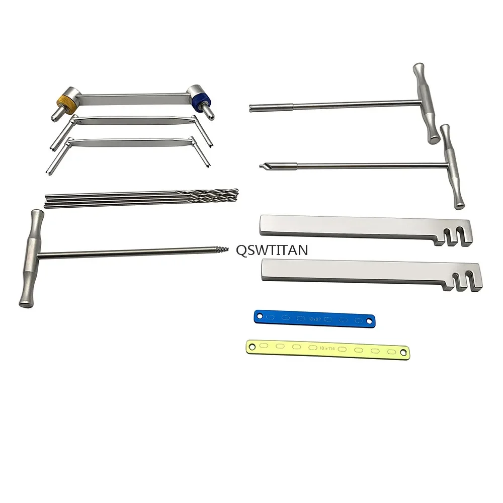 QSWTITAN Small Fragment Upper Limb Orthopedic Instrument Set Complete Bone Trauma Surgery Kit for Hand Wrist Forearm Fracture