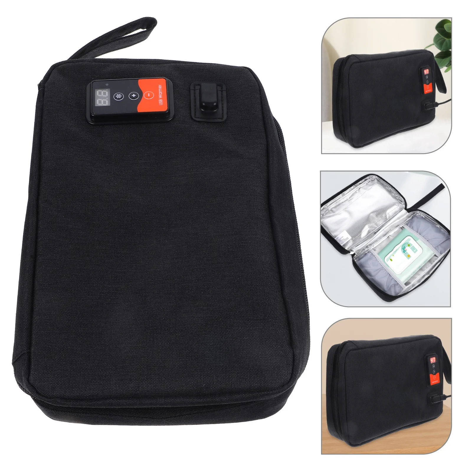 

Baby Wipe Warmer Portable USB Diaper Wet Tissue Heater with Built-in Temperature Sensor Energy Saving Low Power