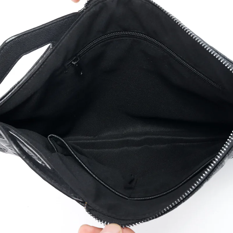 Pochette tête de mort en cuir PU pour hommes, sacs à main à rivet, design de mode, sac enveloppe initié, sac à main portefeuille