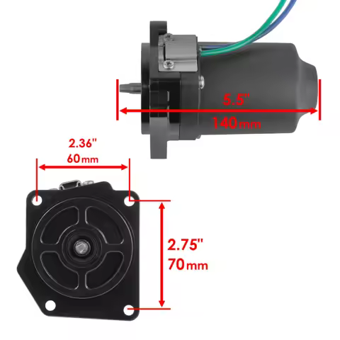 Electric Tilt Trim Motor For YAMAHA F75LA F90JA F90LA F90XA F75TLR F90TJR F90TLR F90TXR 6D8-43880-00-00 6D8-43880-01-00 10886N