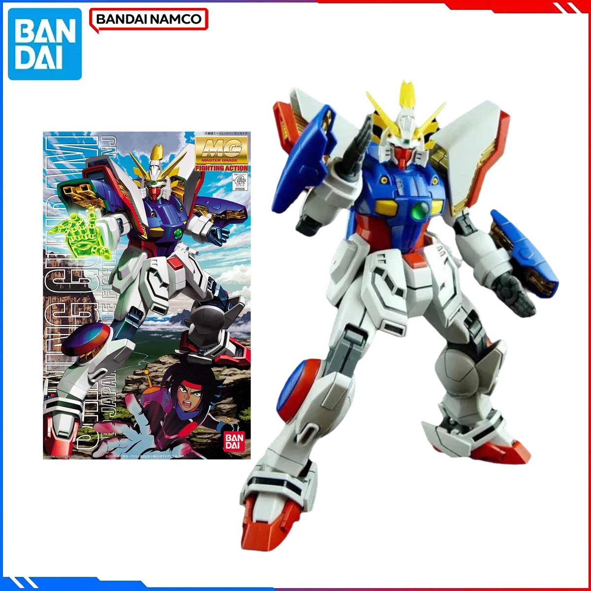 

Bandai Genuine Original Gundam Model Kits MG 1/100 Anime Figure GF13-017NJ Shining Gundam Action Figure Model Toys Gift for Kids