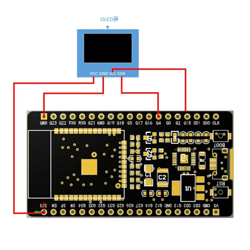 1 шт. плата разработки модуля ESP32 LOT модуль беспроводной Wi-Fi + Bluetooth двухъядерный процессор