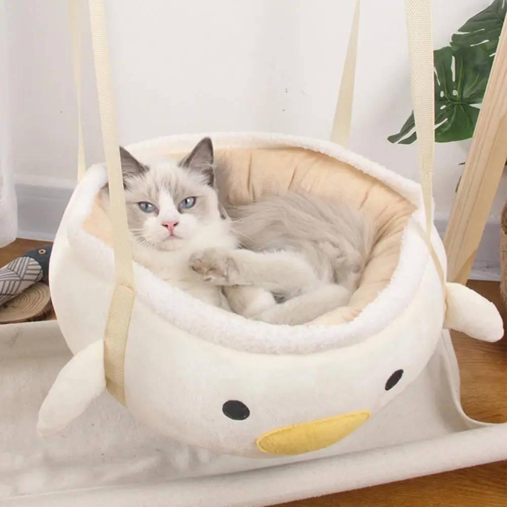 Pet Hammock Non-sticky Hair Cat Nest Thickened Warm  Pretty Winter Pet Sofa Bed Kitten Hanging Bed