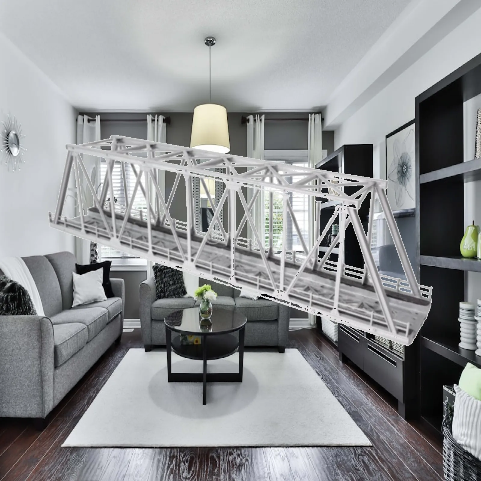 ponte-a-griglia-per-modellismo-ferroviario-scala-1-87-ho-accessorio-scenico-in-plastica-grigio-argento-per-modellisti-e-diorami