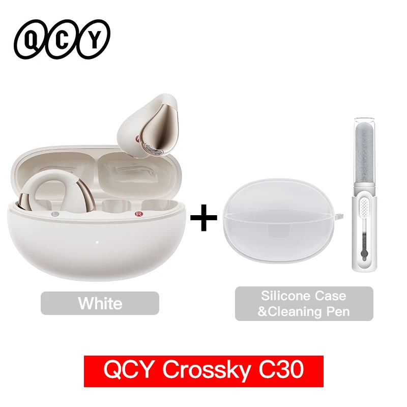 Qcy-crossky c30ワイヤレスヘッドセット,Bluetooth 5.4,オープンイヤー