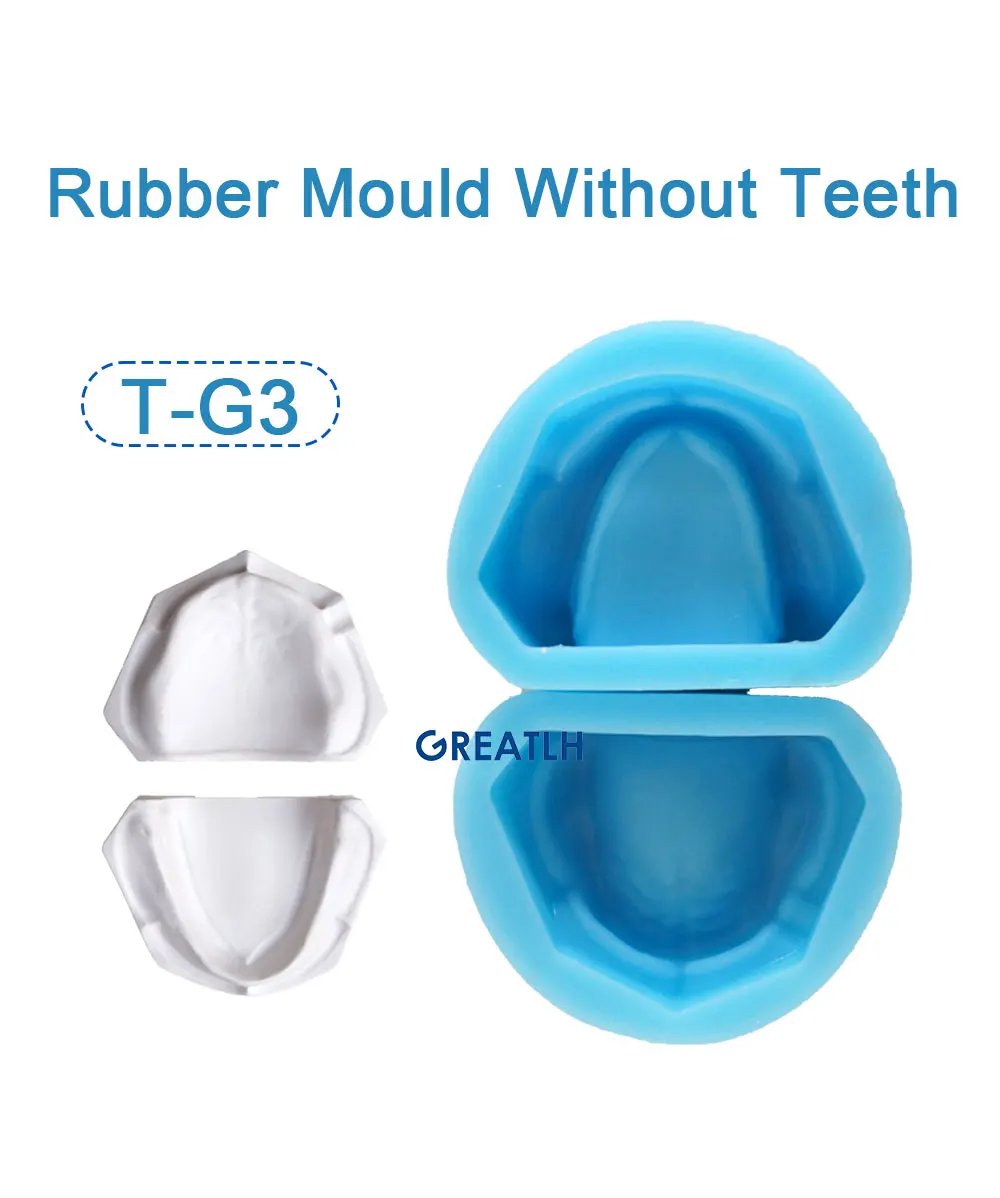 Dental Single Permnent Teeth Mould of Edentulous Jaw Complete Cavity Block Plaster Rubber Dental Instrument