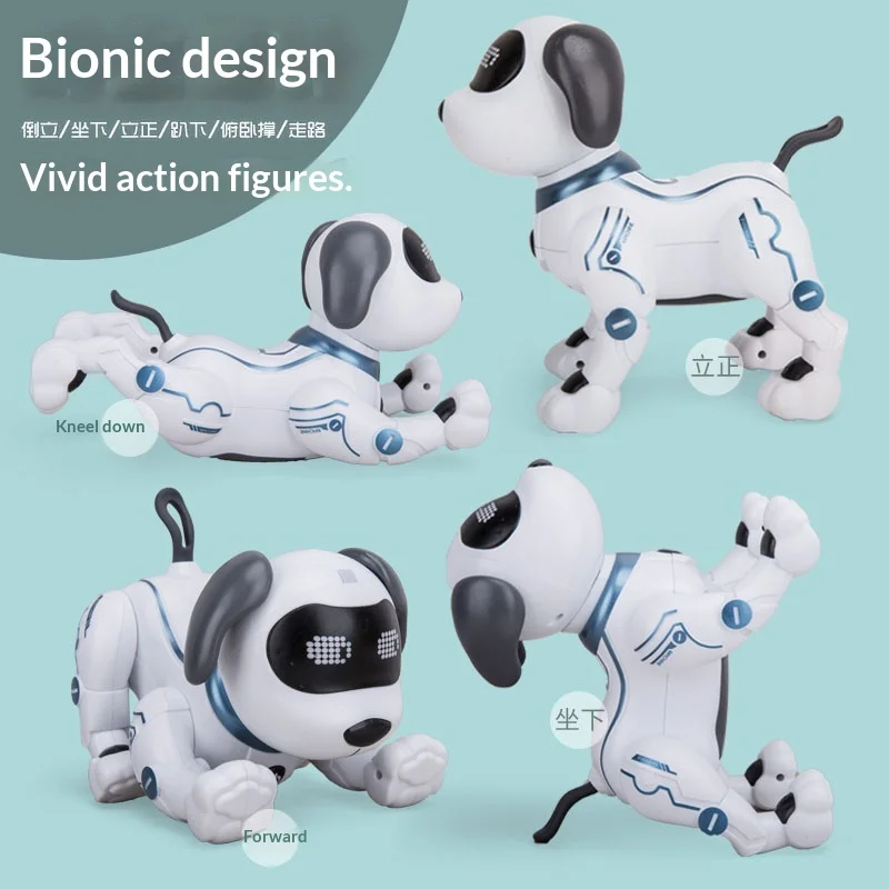 Lo último en juguete para perros Robot con Sensor programable y Control remoto para niños y niñas, máquina inteligente electrónica interactiva para mascotas