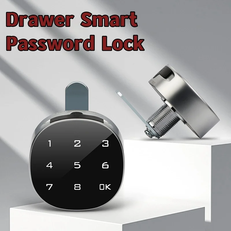 Digital Electronic Smart Mailbox Lock 8-digit Smart Password Lock Gym Locker Drawer Desk Cabinet Door Lock Keyless Entry