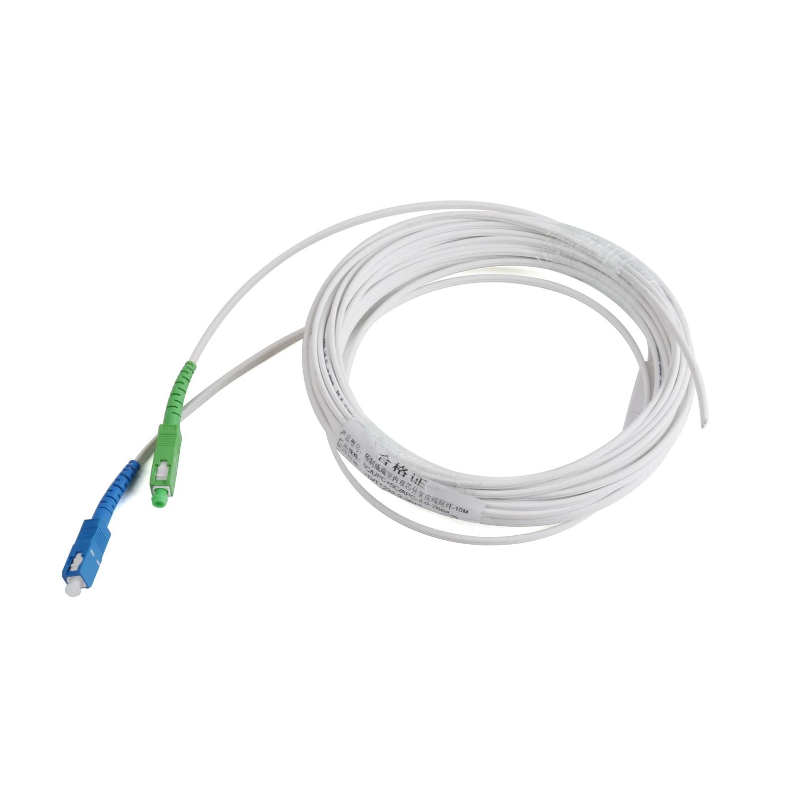 Fiber Optic Pigtail UPC APC SC Optical Cable 2-Core Single-mode Simplex Indoor Patch Cord Wire 3M/10M/20M/30M/40M/50M